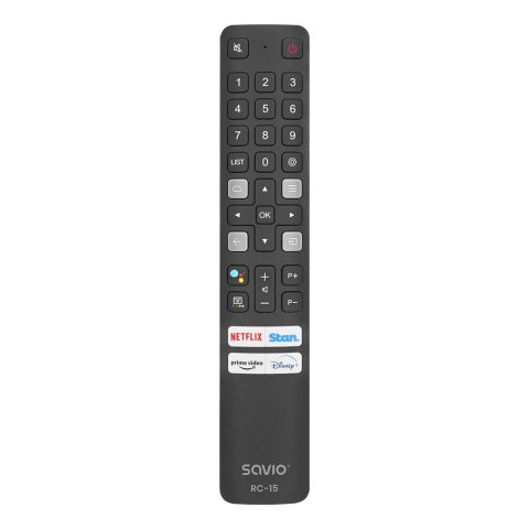 SAVIO SAVIO PILOT UNIWERSALNY DO TV /ZAMIENNIK DO TV TCL - SMART TV RC-15 SAVIO SAVIO PILOT UNIWERSALNY DO TV /ZAMIENNIK DO TV TCL - SMART TV RC-15
