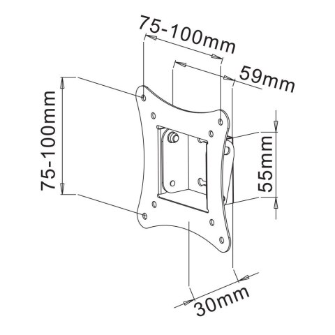 TECHly TECHLY UCHWYT ŚCIENNY TV LED/LCD 13-30 CALI 15KG U TECHly TECHLY UCHWYT ŚCIENNY TV LED/LCD 13-30 CALI 15KG U
