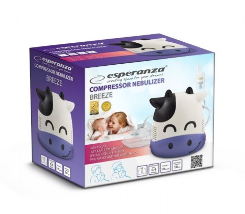 Esperanza Inhalator kompresorowy Esperanza BREEZE ECN001 (kolor biały) Esperanza Inhalator kompresorowy Esperanza BREEZE ECN001 (kolor biały)