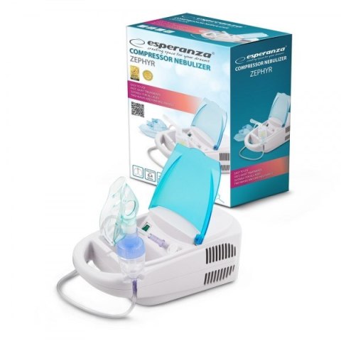 Esperanza Inhalator kompresorowy Esperanza ZEPHYR ECN002 (kolor biały, kolor błękitny)