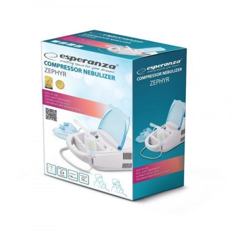 Esperanza Inhalator kompresorowy Esperanza ZEPHYR ECN002 (kolor biały, kolor błękitny)