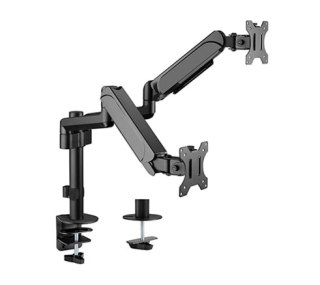GEMBIRD GEMBIRD BIURKOWE REGULOWANE RAMIĘ/UCHWYT NA 2 MONITORY 17-32, 100X100MM, DO 9 KG