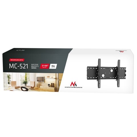 Maclean Uchwyt ścienny do telewizora Maclean MC-521B (ścienne, Uchylny - 70"; max. 75kg)