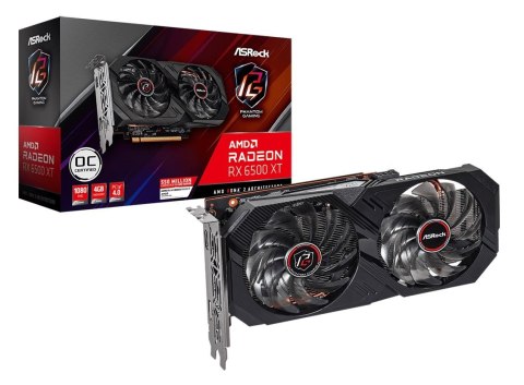 Asrock Karta graficzna ASRock Radeon RX 6500 XT Phantom Gaming D 4GB OC Asrock Karta graficzna ASRock Radeon RX 6500 XT Phantom Gaming D 4GB OC