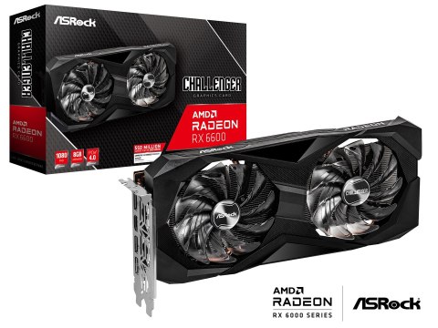 Asrock Karta graficzna ASRock Radeon RX 6600 Challenger D 8GB