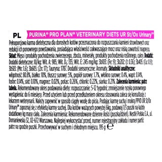 PURINA NESTLE PURINA PRO PLAN VETERINARY DIETS UR ST/OX Turkey Urinary Formula Cat - mokra karma dla kota - 195 g