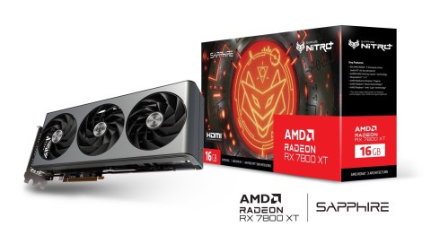 Sapphire Karta graficzna SAPPHIRE RADEON RX 7800 XT NITRO+ GAMING OC 16GB GDDR6