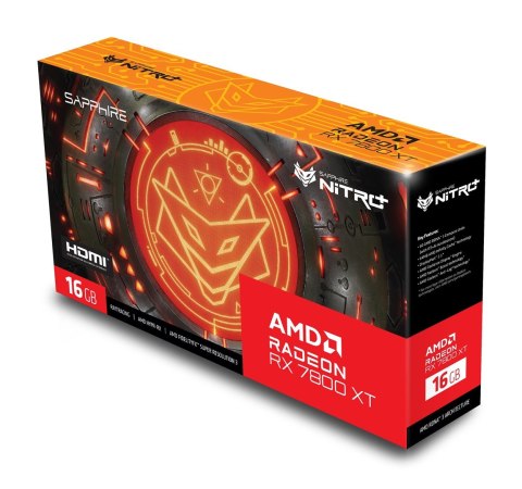 Sapphire Karta graficzna SAPPHIRE RADEON RX 7800 XT NITRO+ GAMING OC 16GB GDDR6