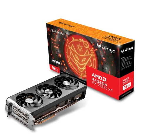 Sapphire Karta graficzna SAPPHIRE RADEON RX 7800 XT NITRO+ GAMING OC 16GB GDDR6
