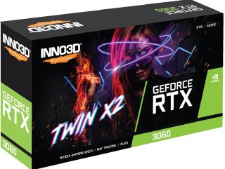 INNO3D Karta graficzna INNO3D GeForce RTX 3060 TWIN X2 OC 8GB GDDR6