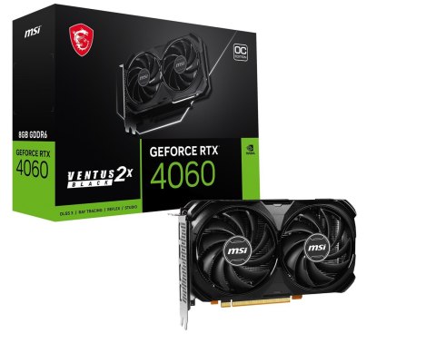 MSI Karta graf. MSI GeF RTX 4060 VENTUS 2X BLACK 8G OC