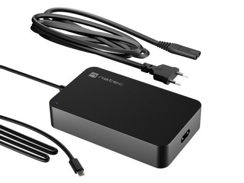 NATEC NATEC ZASILACZ ŁADOWARKA GRAYLING USB-C 90W DO LAPTOPÓW, TABLETÓW, TELEFONÓW NZU-2035