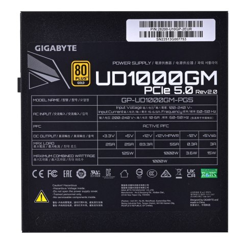 Gigabyte Zasilacz Gigabyte UD1000GM PG5 rev 2.0 1000W 80+ Gold Gigabyte Zasilacz Gigabyte UD1000GM PG5 rev 2.0 1000W 80+ Gold