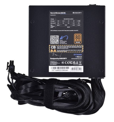 ENDORFY Zasilacz ENDORFY Vero L5 600W 80 Plus Bronze