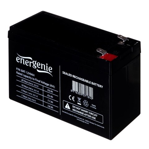 GEMBIRD Akumulator uniwersalny GEMBIRD BAT-12V9AH (12V DC; 9000mAh) GEMBIRD Akumulator uniwersalny GEMBIRD BAT-12V9AH (12V DC; 9000mAh)