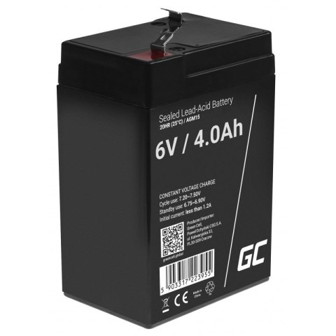 Green Cell GREEN CELL AKUMULATOR ŻELOWY AGM15 6V 4AH