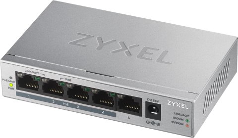 ZyXEL Switch Zyxel GS1005-HP 5p PoE (PoE+: 4) 60W Unmanaged Gigabit