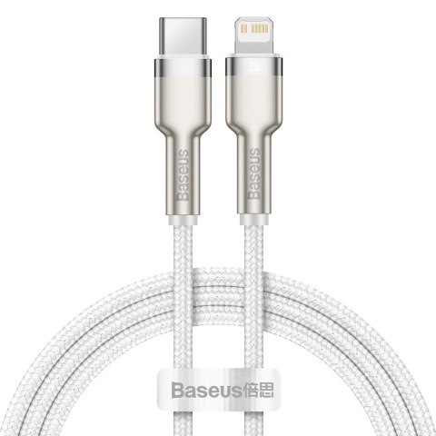 Baseus BASEUS KABEL USB-C LIGHTNING CAFULE PD 1M BIAŁY Baseus BASEUS KABEL USB-C LIGHTNING CAFULE PD 1M BIAŁY