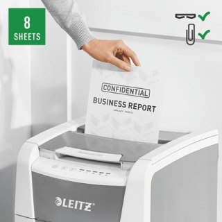 LEITZ Leitz Niszczarka IQ AutoFeed 100, P4, 100 kartek, 34 l kosz