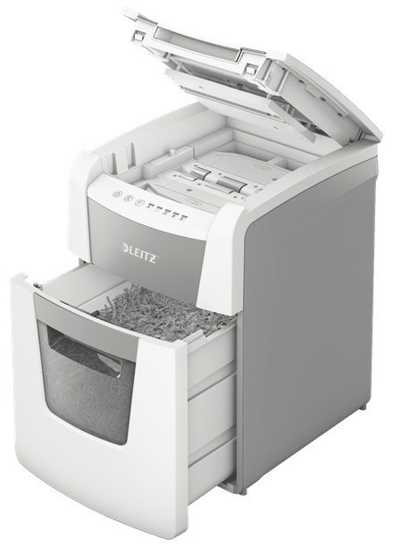 LEITZ Leitz Niszczarka IQ AutoFeed 100, P4, 100 kartek, 34 l kosz LEITZ Leitz Niszczarka IQ AutoFeed 100, P4, 100 kartek, 34 l kosz