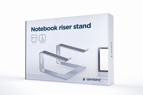 GEMBIRD GEMBIRD PODSTAWKA DO NOTEBOOKA 15,6" SREBRNA