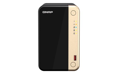QNAP Qnap TS-264-8G, Tower, 2 x 2.5"/3.5" SATA, Intel Celeron N5105/N5095 4C/4T, 8 GB DDR4 onboard not expandable, 2 x 2.5GbE, option