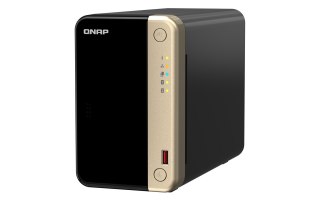 QNAP Qnap TS-264-8G, Tower, 2 x 2.5"/3.5" SATA, Intel Celeron N5105/N5095 4C/4T, 8 GB DDR4 onboard not expandable, 2 x 2.5GbE, option