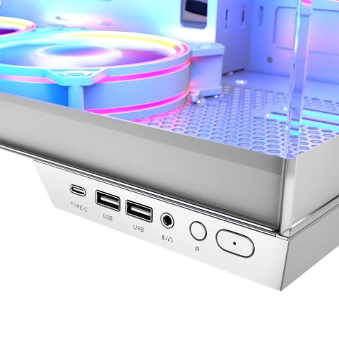 MODECOM MODECOM OBUDOWA VOLCNO PANORAMA APEX ARGB 5F MIDI WHITE