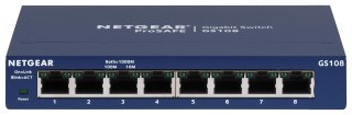 NETGEAR Switch Netgear GS108GE 8p Unmanaged Gigabit