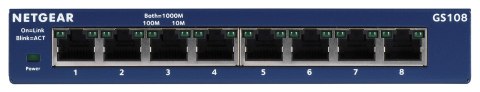 NETGEAR Switch Netgear GS108GE 8p Unmanaged Gigabit