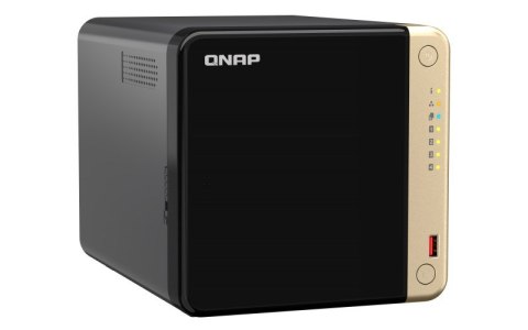 QNAP Qnap TS-464-8G, Tower, 4 x 2.5"/3.5" SATA , Intel Celeron N5105/N5095 4C/4T, 8 GB DDR4 onboard not expandable, 2 x 2.5GbE, optio