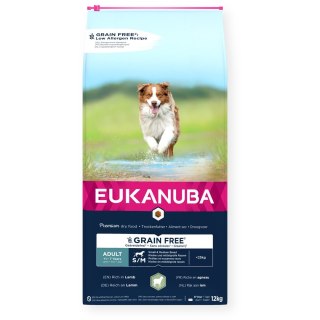 EUKANUBA EUKANUBA dorosły mała i średnia rasa bez zbóż jagnięcina - sucha karma dla psa - 12 kg
