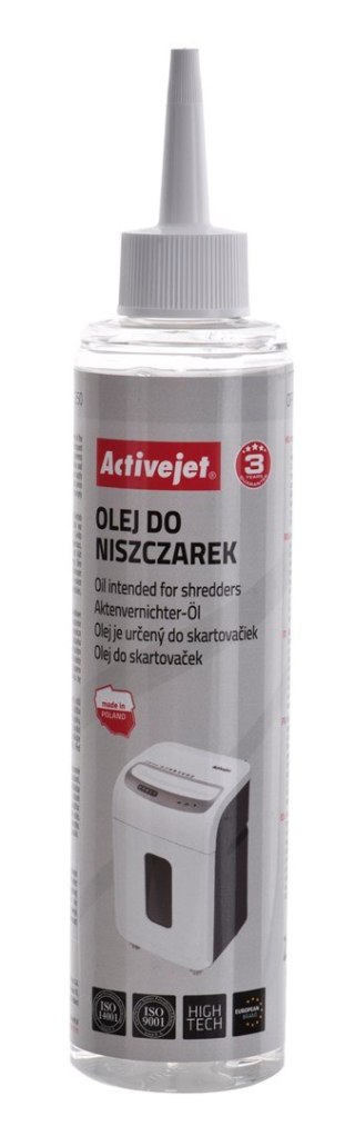 Activejet Olej do niszczarek Activejet ASO-250 250ml