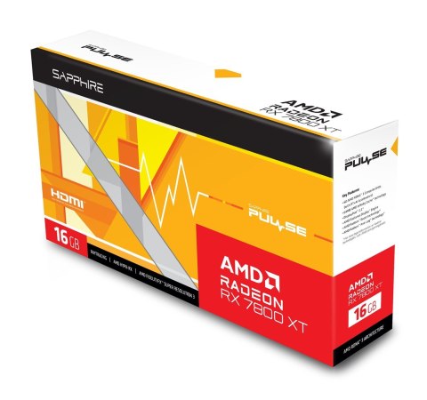 Sapphire Karta graficzna SAPPHIRE RADEON RX 7800 XT PULSE GAMING 16GB GDDR6 DUAL