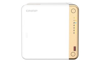 QNAP Qnap TS-462-4G, Tower, 4 x 2.5"/3.5" SATA , Intel Celeron N4505 2C/2T, 4 GB DDR4 onboard not expandable, 1 x 2.5GbE, External ad