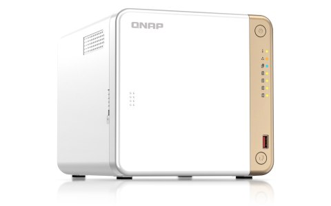 QNAP Qnap TS-462-4G, Tower, 4 x 2.5"/3.5" SATA , Intel Celeron N4505 2C/2T, 4 GB DDR4 onboard not expandable, 1 x 2.5GbE, External ad