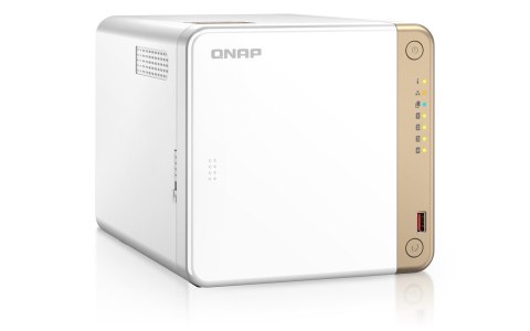 QNAP Qnap TS-462-4G, Tower, 4 x 2.5"/3.5" SATA , Intel Celeron N4505 2C/2T, 4 GB DDR4 onboard not expandable, 1 x 2.5GbE, External ad