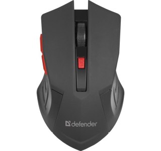 Defender DEFENDER MYSZ BEZPRZEWODOWA ACCURA MM-275 RF CZARNO-CZERWONA OPTICAL 1600DPI 6P 52276