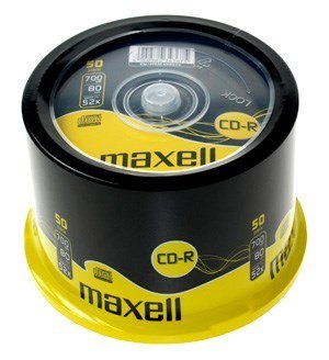 Maxell MAXELL CD-R 700 MB 52x80 min, blister, płyta Maxell MAXELL CD-R 700 MB 52x80 min, blister, płyta