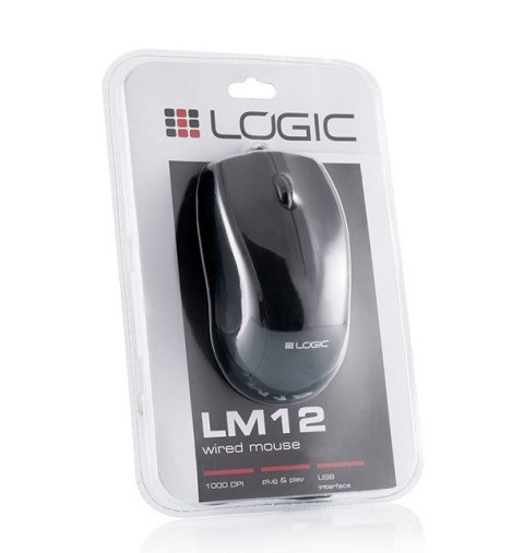 MODECOM Mysz MODECOM LM12 M-LC-LM12 (optyczna; 1000 DPI; kolor czarny)