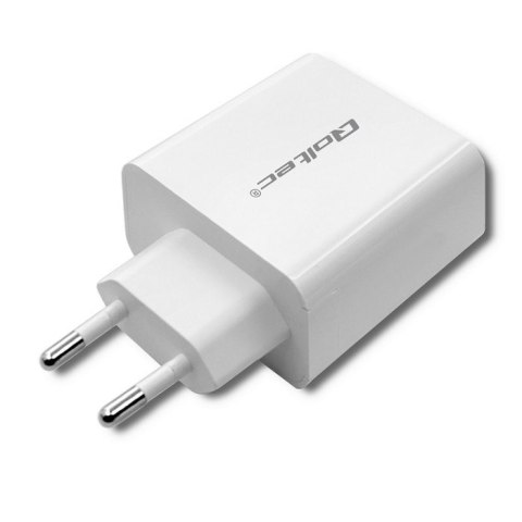 Qoltec QOLTEC ŁADOWARKA SIECIOWA 45W | 5-20V | 2.4-3A | USB TYP C PD | USB | BIAŁA