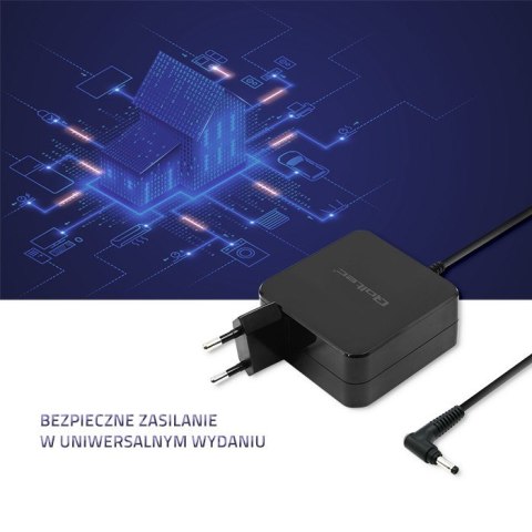 Qoltec Zasilacz sieciowy Qoltec 51751 do notebooka Huawei (19 V; 3,42 A; 65W; 4 mm x 1.7 mm)