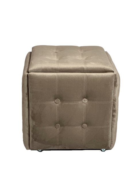 Go Gift Puf-transformator 5w1 - 5 taboretów w 1 pufie cappuccino velvet 2284 Go Gift Puf-transformator 5w1 - 5 taboretów w 1 pufie cappuccino velvet 2284