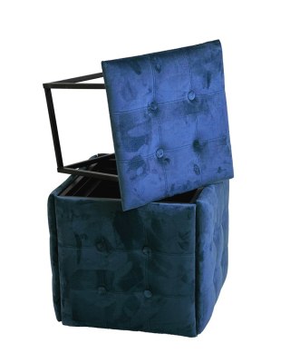 Go Gift Puf-transformator 5w1 - 5 taboretów w 1 pufie granat velvet