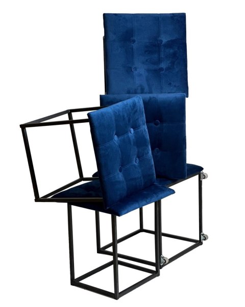 Go Gift Puf-transformator 5w1 - 5 taboretów w 1 pufie granat velvet