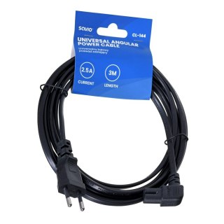 SAVIO SAVIO KABEL ZASILAJĄCY PŁASKI ÓSEMKA 3M CL-144