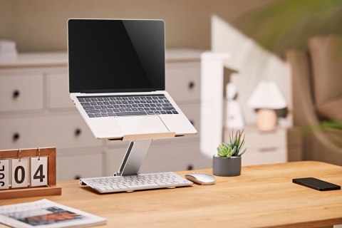 GEMBIRD GEMBIRD SKŁADANA PODSTAWKA POD NOTEBOOKA 15,6" SREBRNA