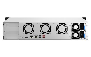QNAP Qnap TS-864eU-RP-8G, 2U, 8 x 2.5"/3.5" SATA, Intel Celeron N5095 4C/4T, 8 GB DDR4 onboard not expandable, 2 x 2.5GbE, Redundant 