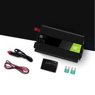 Green Cell GREEN CELL PRZETWORNICA INV16 12V-230V 500W/1000W CZYSTA SINUSOIDA