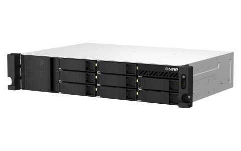 QNAP Qnap TS-864eU-RP-8G, 2U, 8 x 2.5"/3.5" SATA, Intel Celeron N5095 4C/4T, 8 GB DDR4 onboard not expandable, 2 x 2.5GbE, Redundant 